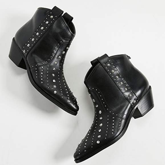 Western Inspired Sam Edelman Star Studded Booties - Picture 3 of 7